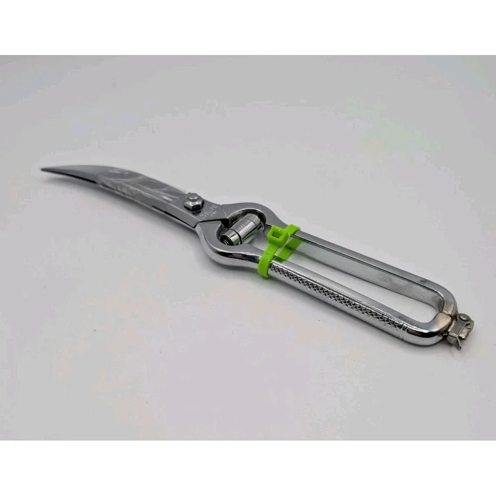 Vintage Chrome Plated Poultry Shears 10